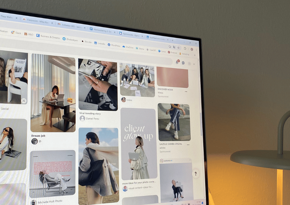 Visionboard inspiration på Pinterest af Achievara